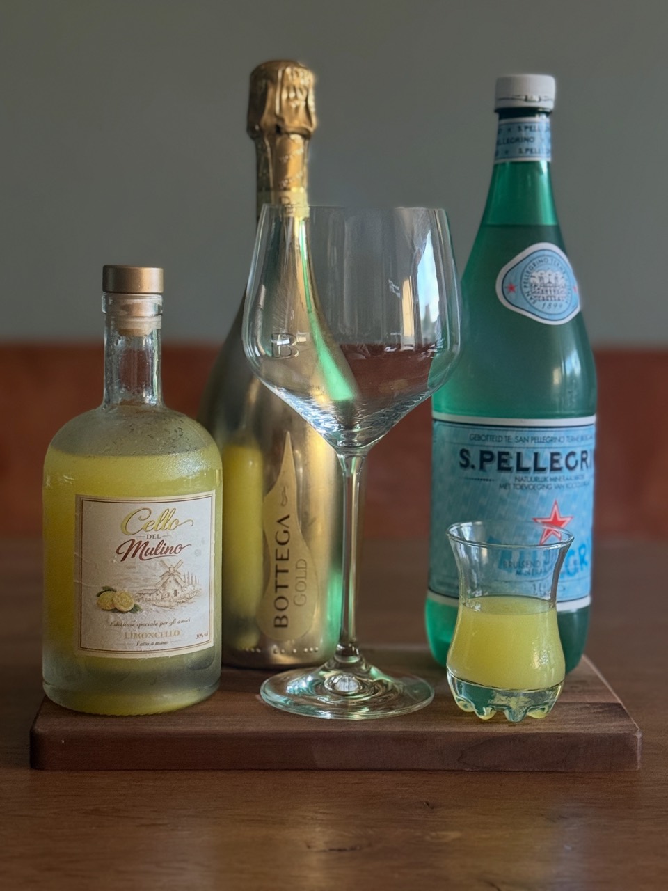 Limoncello serveersuggestie met bubbels